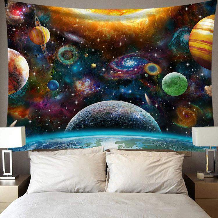 Digital Printing Colorful Starry Art Wall Tapestry - Redneckgaminguk Community Store! Redneckgaminguk Community Store!