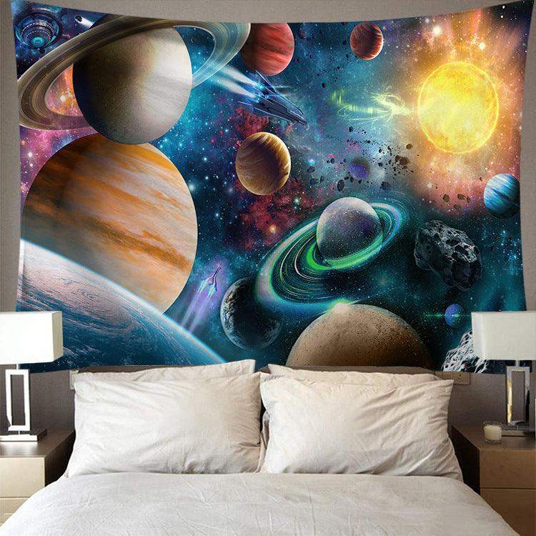 Digital Printing Colorful Starry Art Wall Tapestry - Redneckgaminguk Community Store! Redneckgaminguk Community Store!