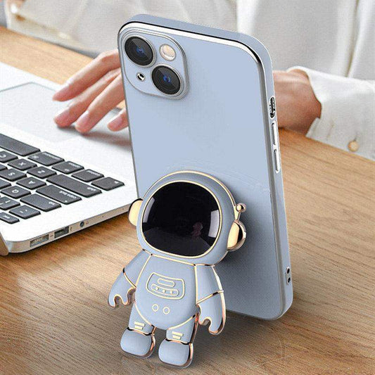 3D Astronaut Phone Case Anti-Drop Electroplating Bracket - Redneckgaminguk Community Store!