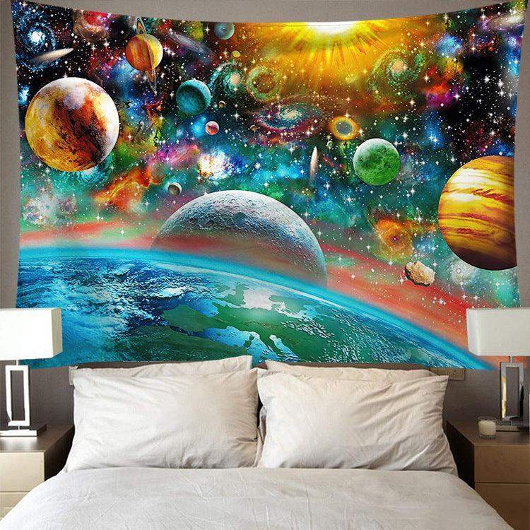 Digital Printing Colorful Starry Art Wall Tapestry - Redneckgaminguk Community Store! Redneckgaminguk Community Store!