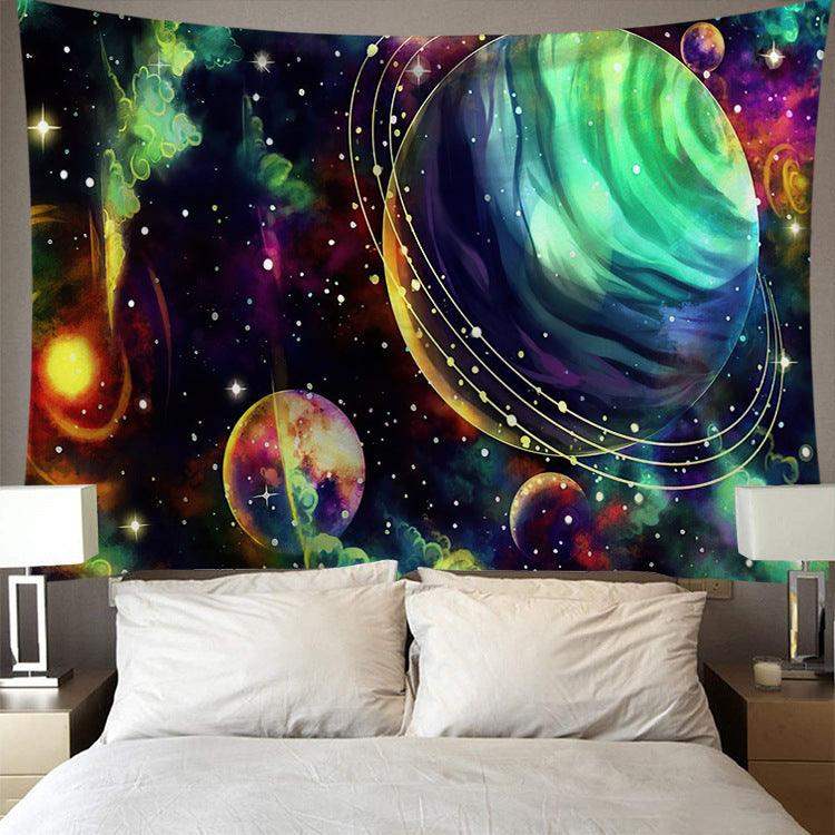 Digital Printing Colorful Starry Art Wall Tapestry - Redneckgaminguk Community Store! Redneckgaminguk Community Store!