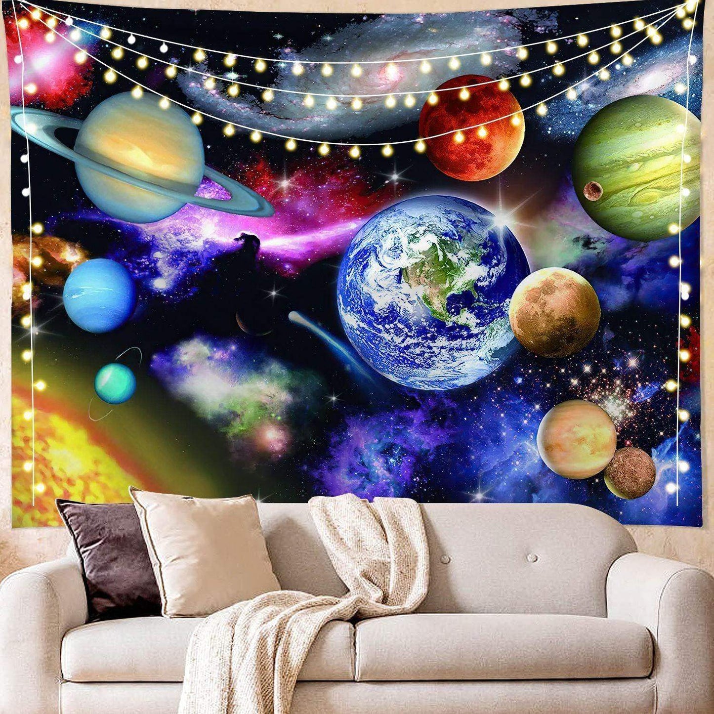 Digital Printing Colorful Starry Art Wall Tapestry - Redneckgaminguk Community Store! Redneckgaminguk Community Store!