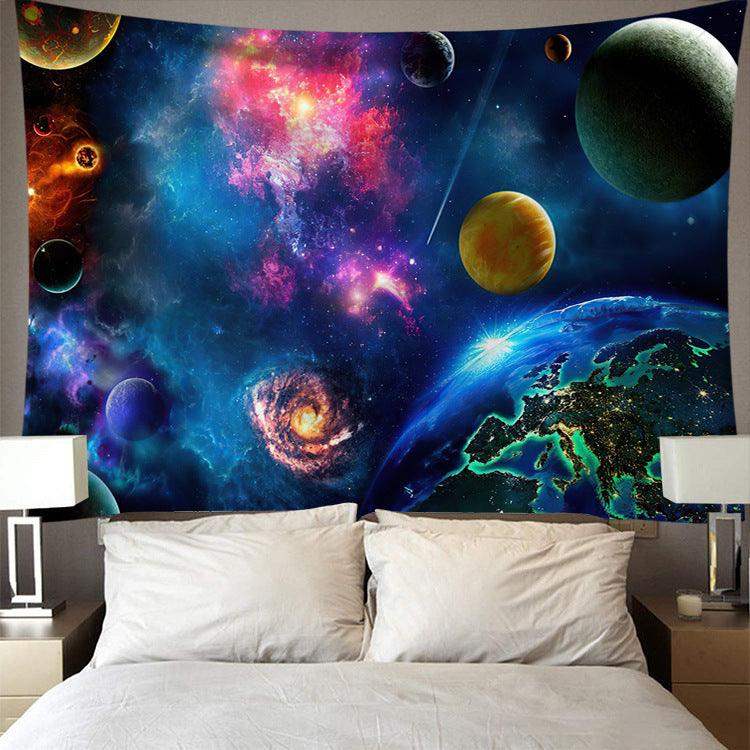 Digital Printing Colorful Starry Art Wall Tapestry - Redneckgaminguk Community Store! Redneckgaminguk Community Store!