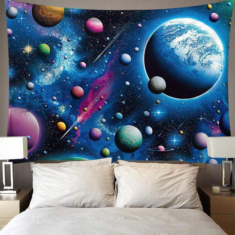 Digital Printing Colorful Starry Art Wall Tapestry - Redneckgaminguk Community Store! Redneckgaminguk Community Store!