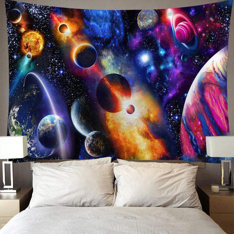 Digital Printing Colorful Starry Art Wall Tapestry - Redneckgaminguk Community Store! Redneckgaminguk Community Store!